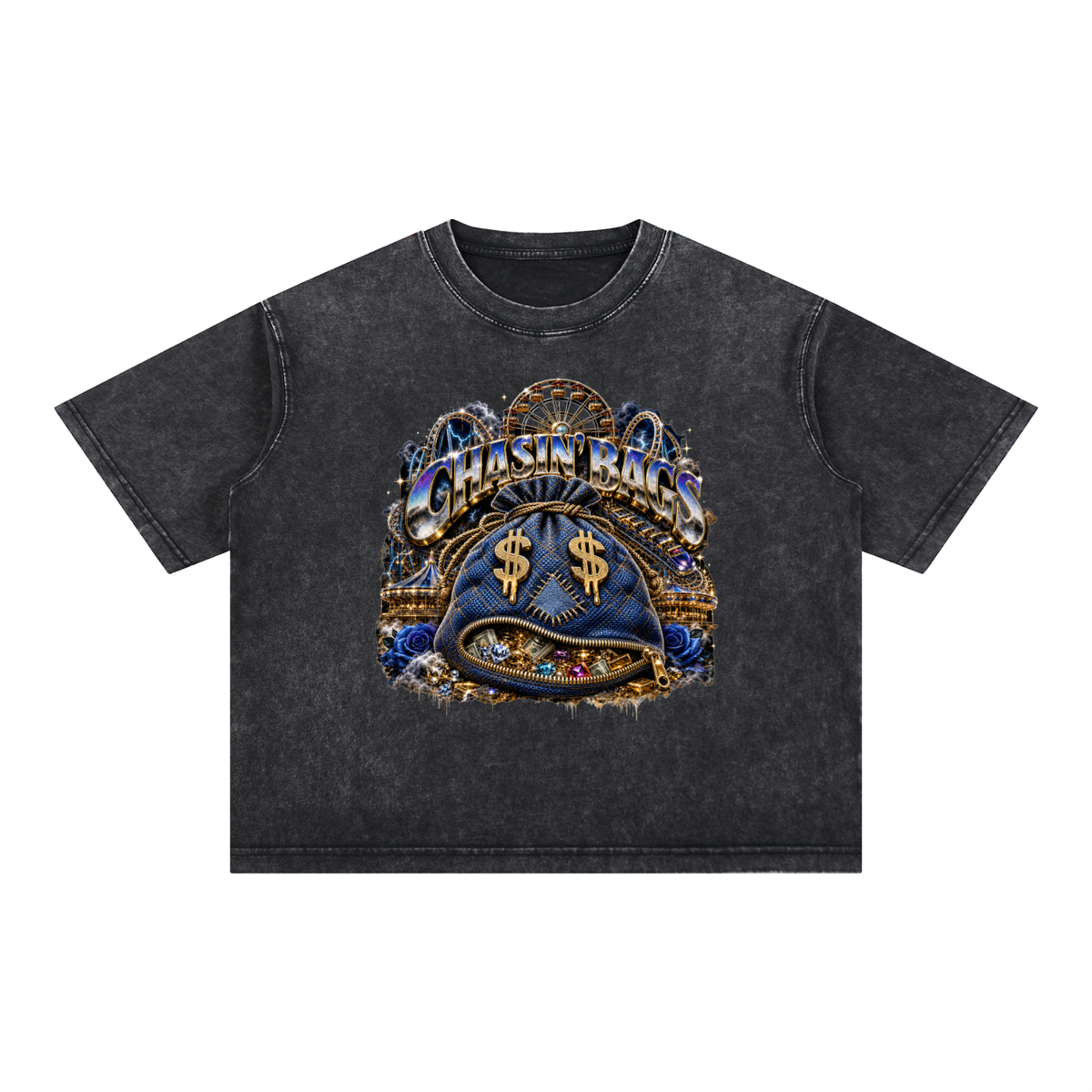 Mineral Wash Boxy Cotton T-Shirt