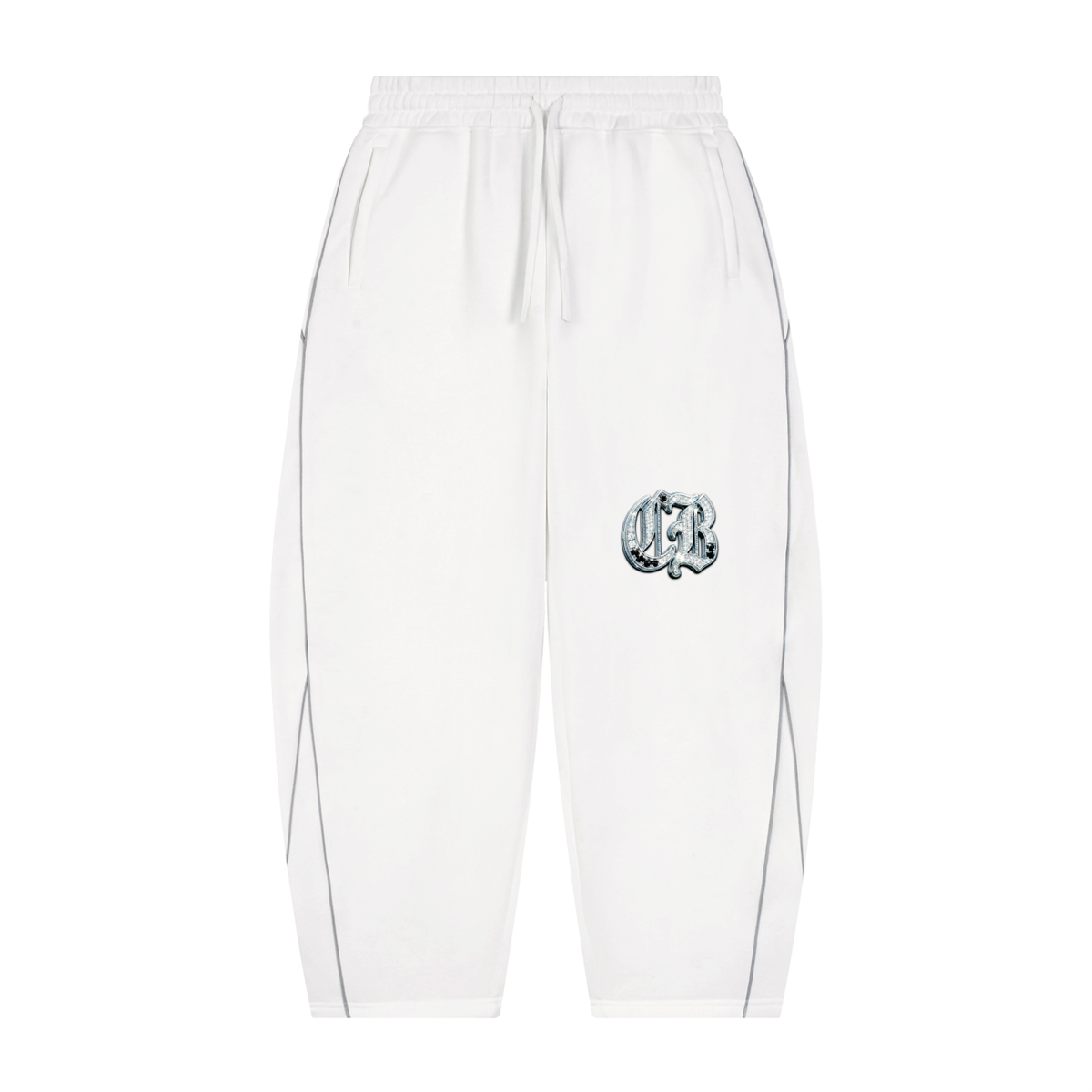 CB Unisex Piping Fleece Barrel Leg Sweatpants
