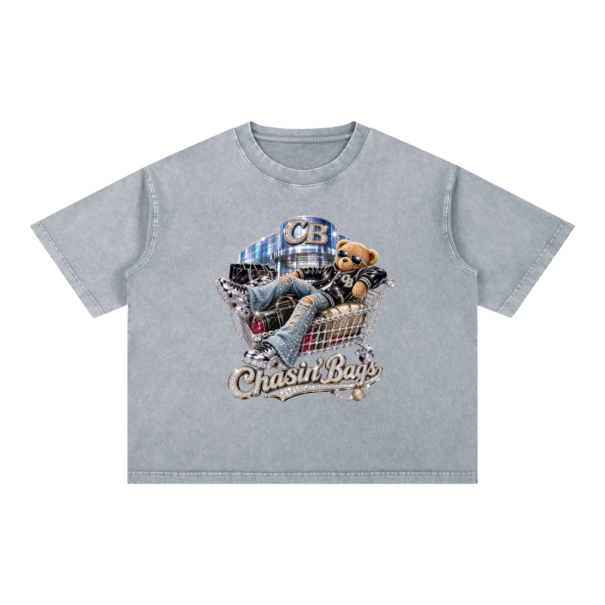 Mineral Wash Boxy Cotton T-Shirt