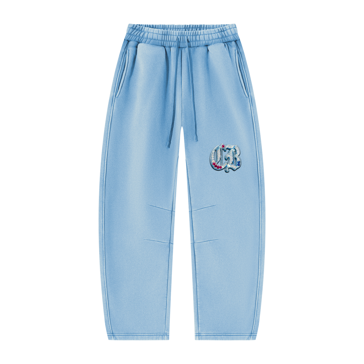 Unisex Vintage Wash Barrel Leg Fleece Sweatpants