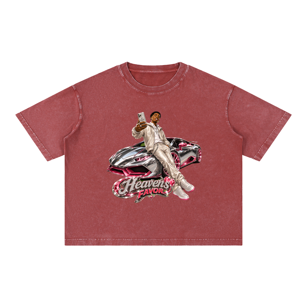 CAR Mineral Wash Boxy Cotton T-Shirt