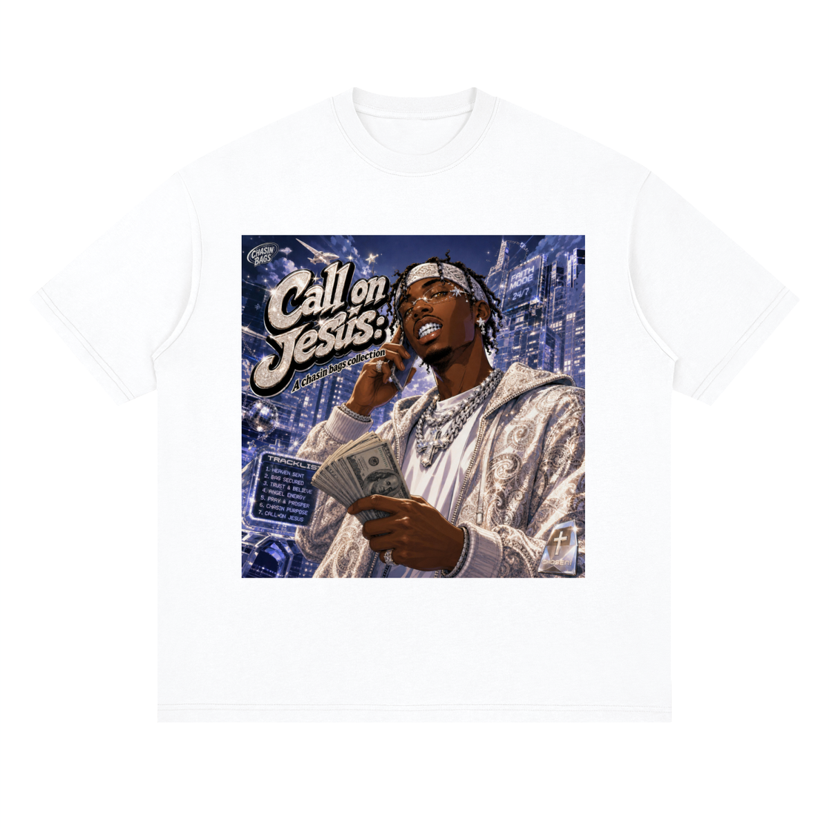 Jesus Streetwear Loose Drop Shoulder T-Shirt