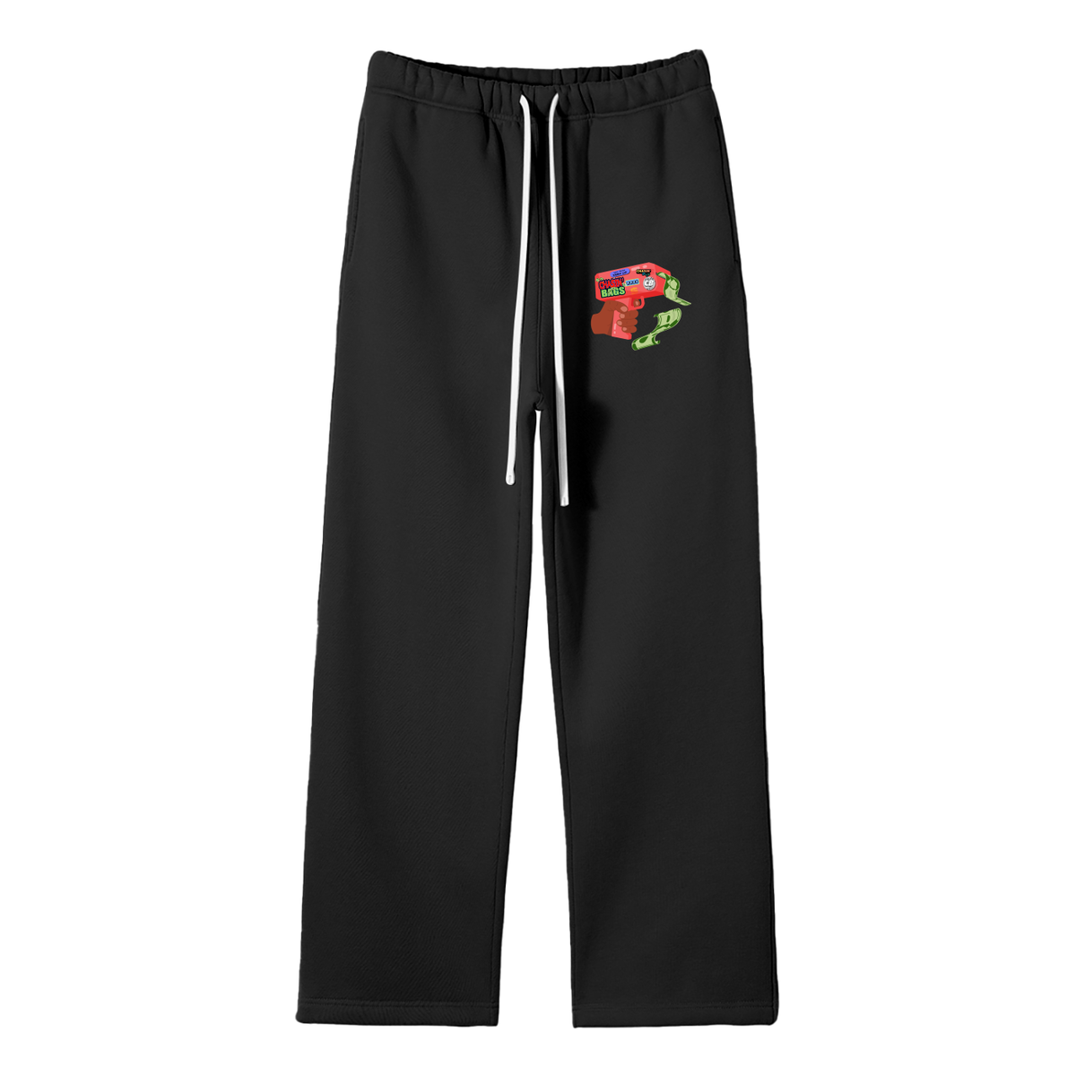 MG Unisex Solid Color Fleece Straight Leg Pants