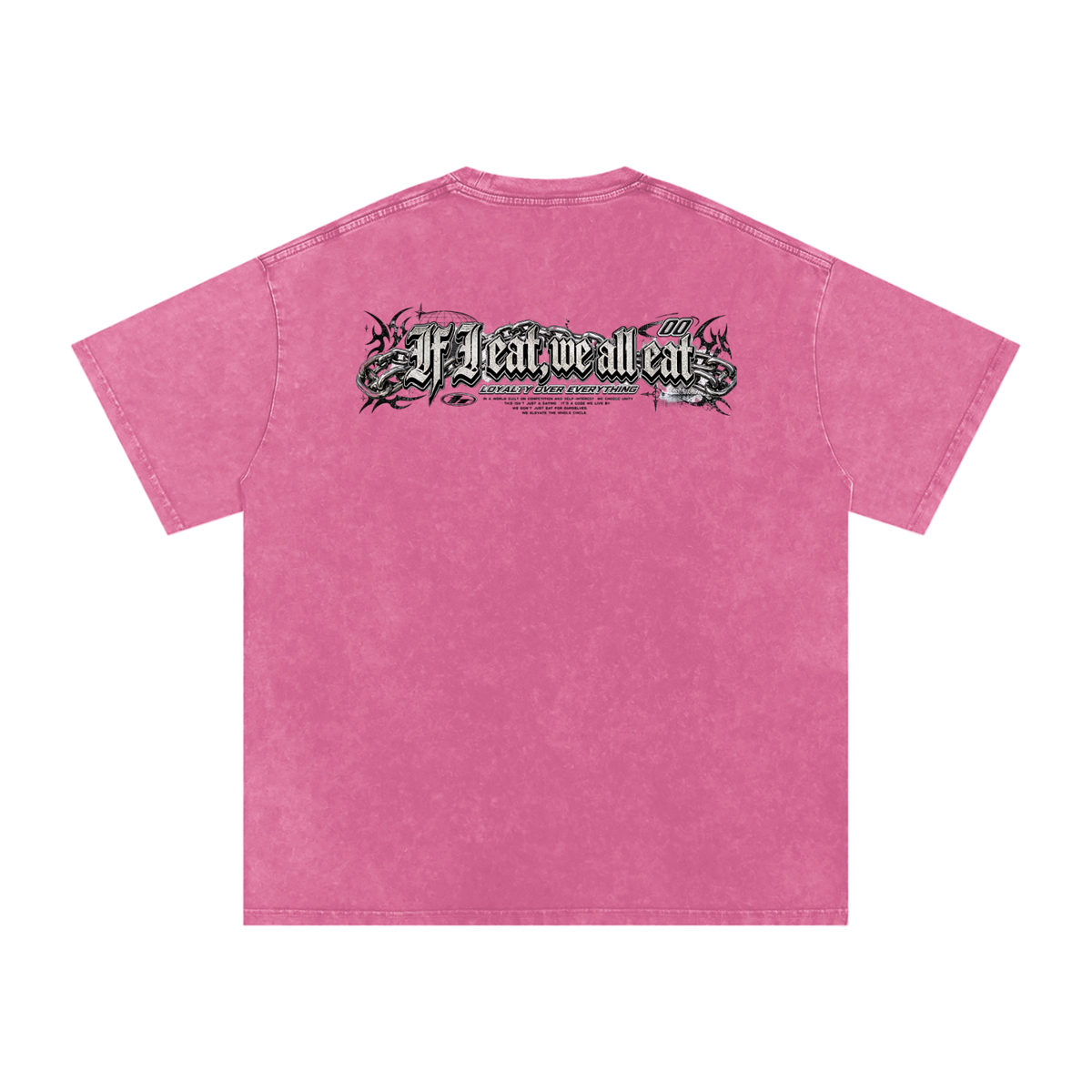 IF I EAT BEARY ON Snow Washed Oversized Cotton T-Shirt