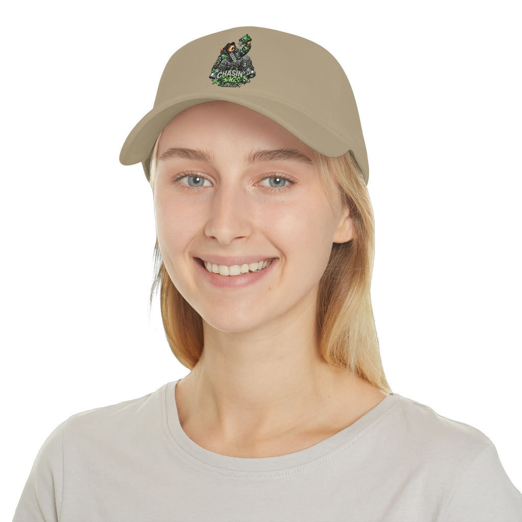 Low Profile Baseball Cap — 'Chasin' Bass' EATING Graphic Hat