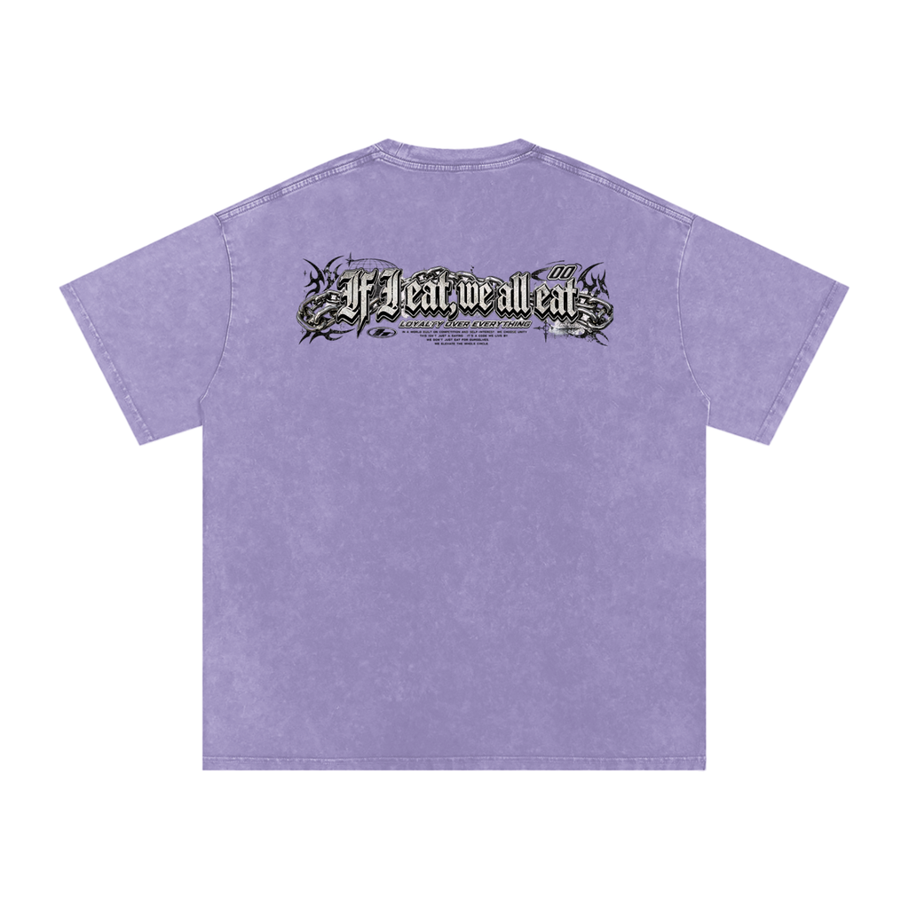 IF I EAT BEARY ON Snow Washed Oversized Cotton T-Shirt