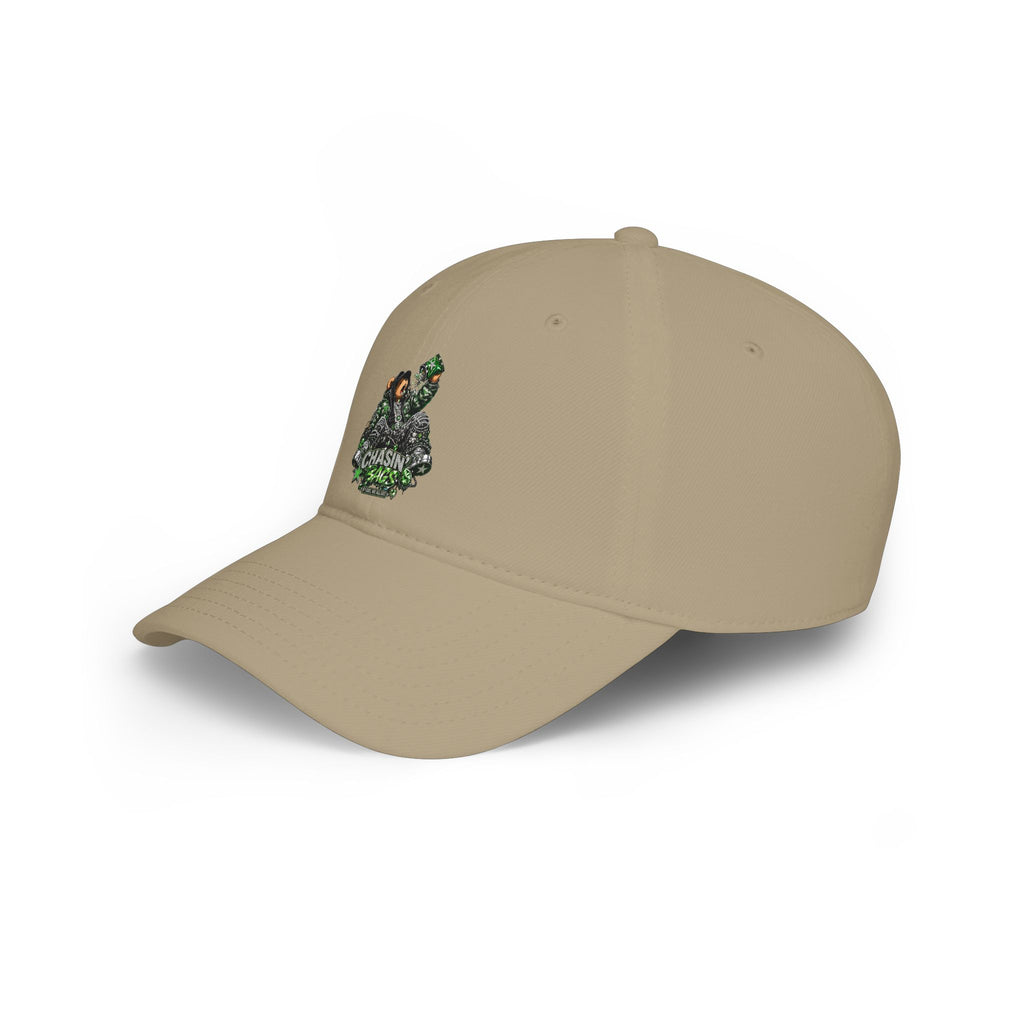 Low Profile Baseball Cap — 'Chasin' Bass' EATING Graphic Hat