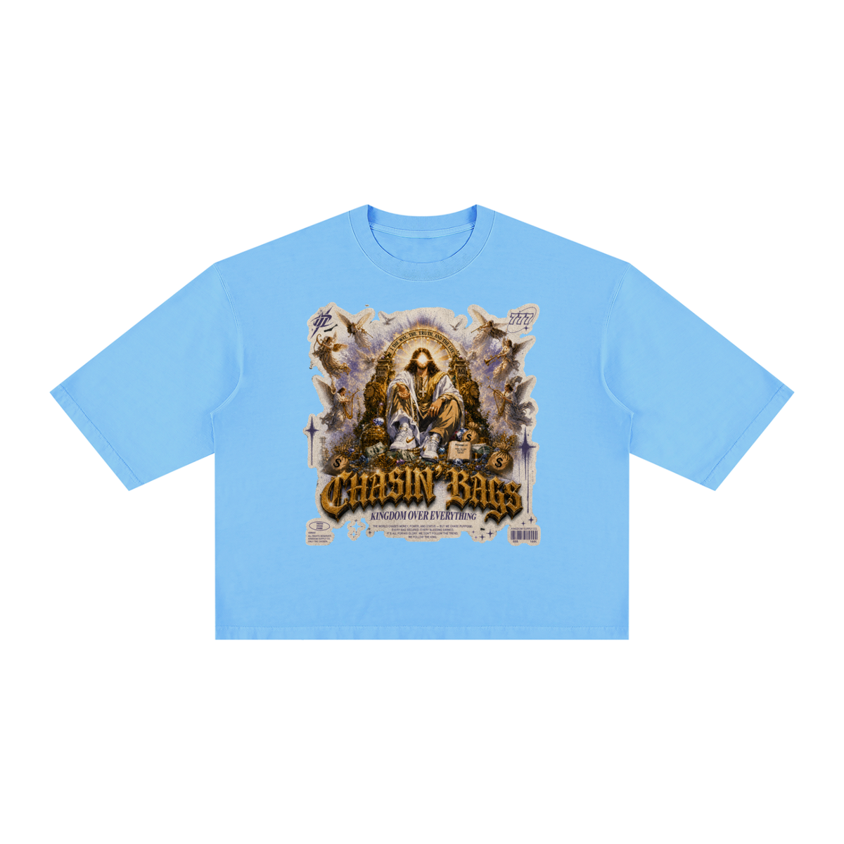 JESUS Unisex Vintage Wash Boxy T-Shirt