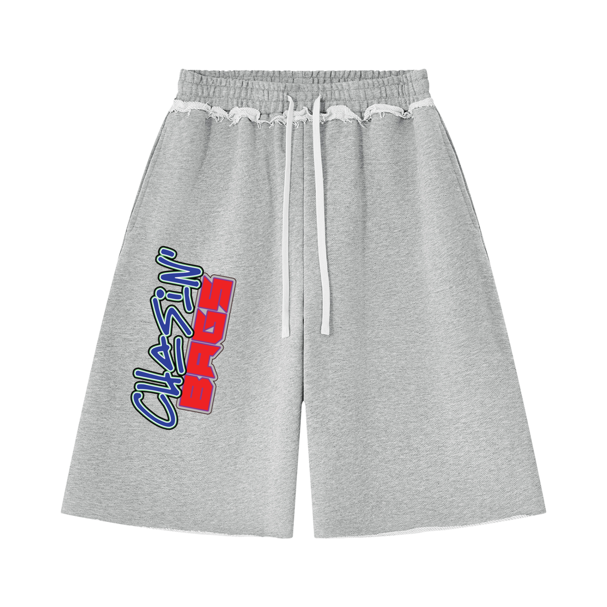 Retro icon 1 on Unisex Heavyweight Raw Edge Shorts