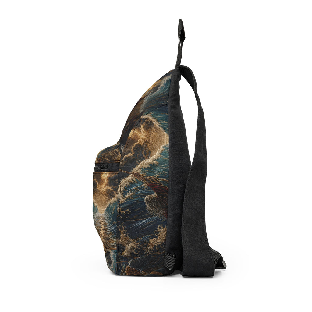 MOSES Sling Bag — SPLITTING THE SEA Print Crossbody