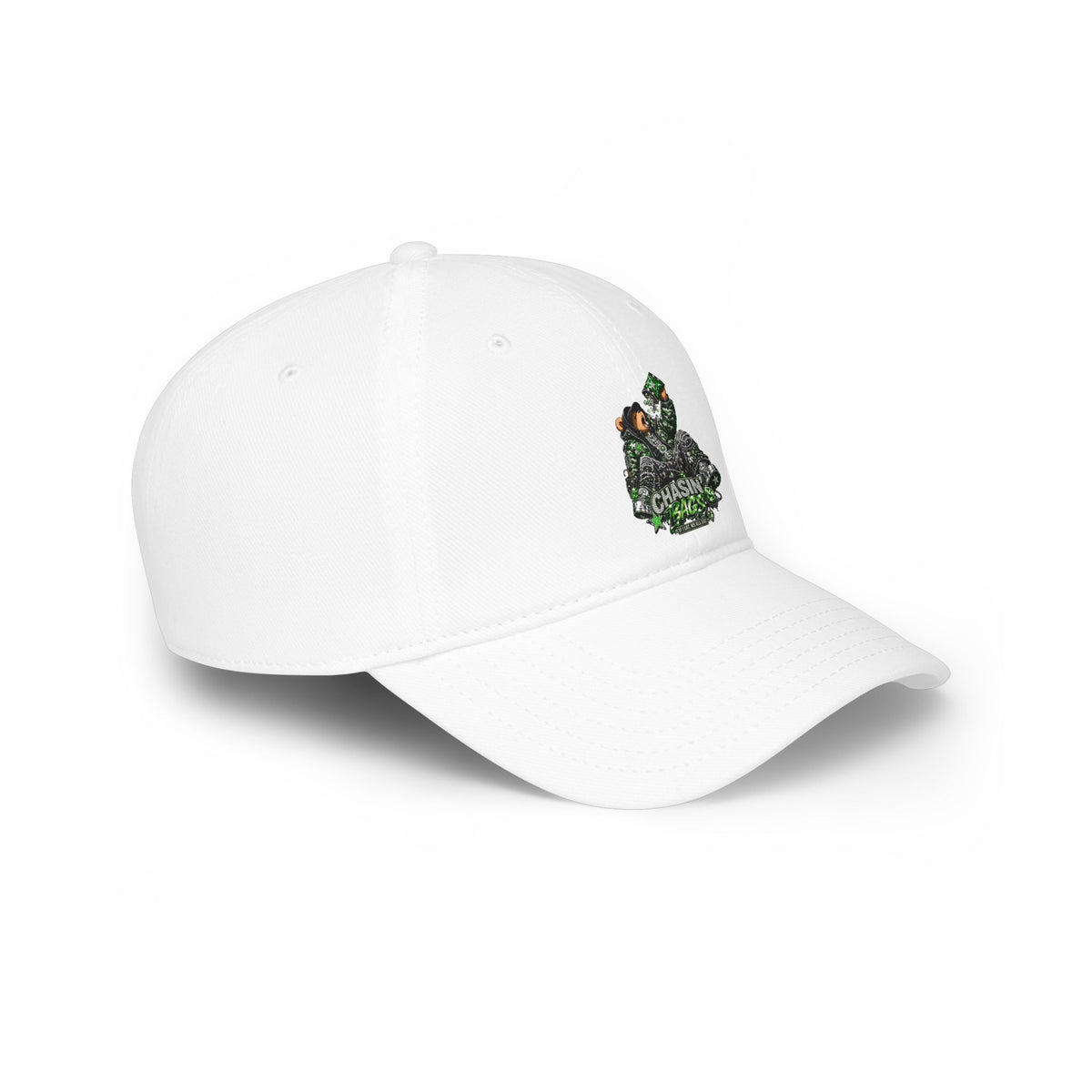 Low Profile Baseball Cap — 'Chasin' Bass' EATING Graphic Hat
