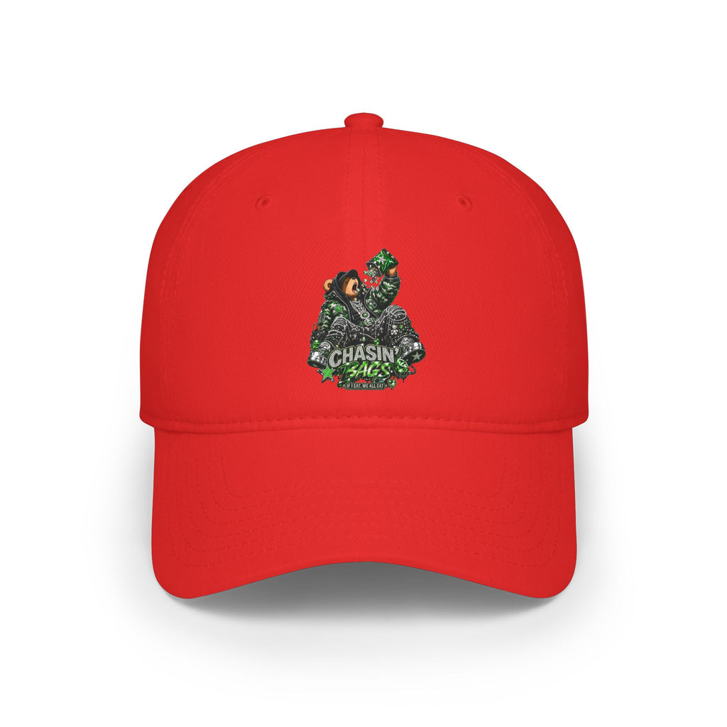 Low Profile Baseball Cap — 'Chasin' Bass' EATING Graphic Hat