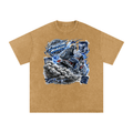 Snow Washed Oversized Cotton T-Shirt