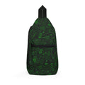 For JP Sling Bag — Green Dollar Print Crossbody for Casual Travel & Street Style
