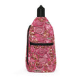 Pink Candy Pattern Sling Bag — "Chasin' BAGS" Cute Crossbody Pack