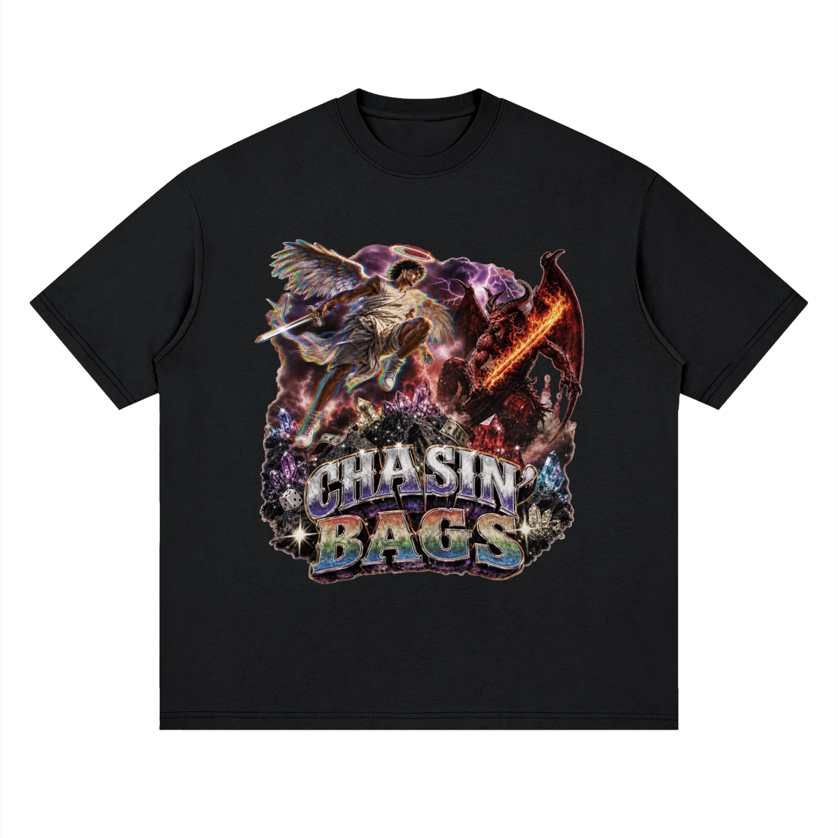 Streetwear Loose Drop Shoulder T-Shirt