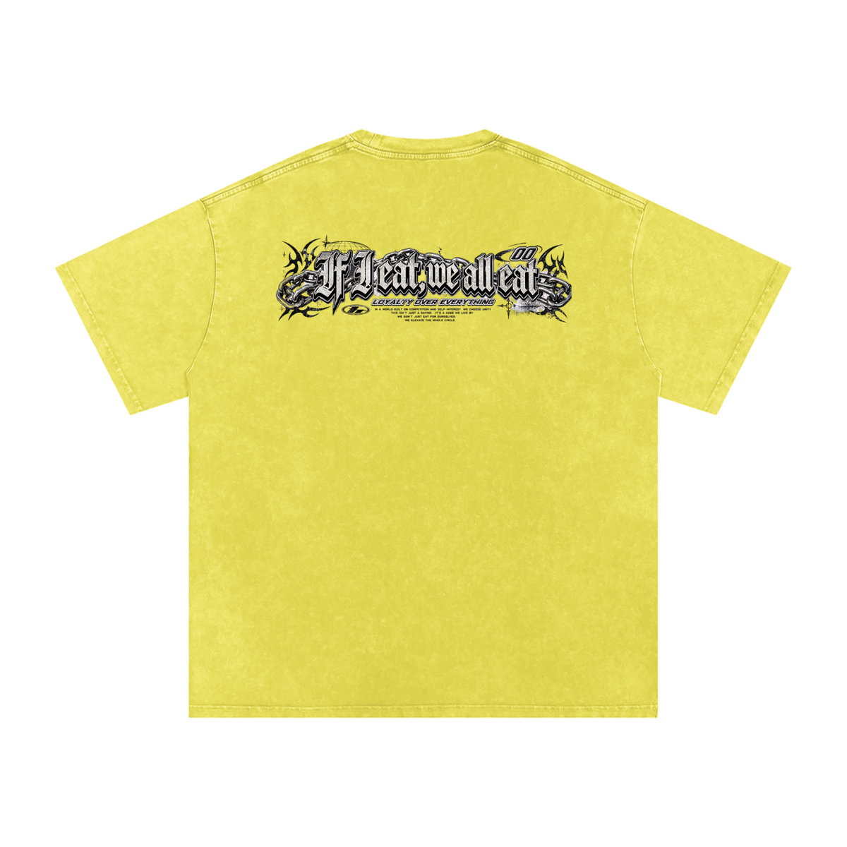 IF I EAT BEARY ON Snow Washed Oversized Cotton T-Shirt