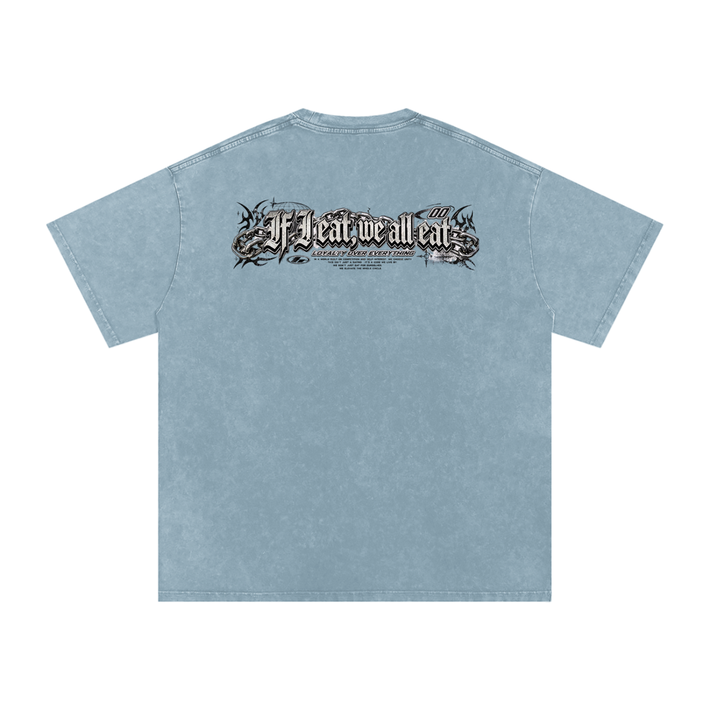 IF I EAT BEARY ON Snow Washed Oversized Cotton T-Shirt