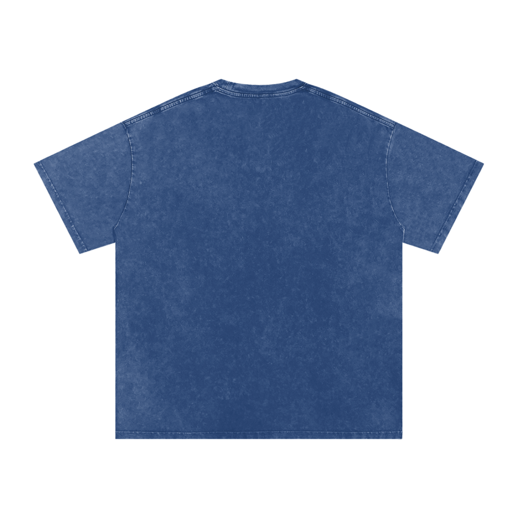 THE CHASE Snow Washed Oversized Cotton T-Shirt