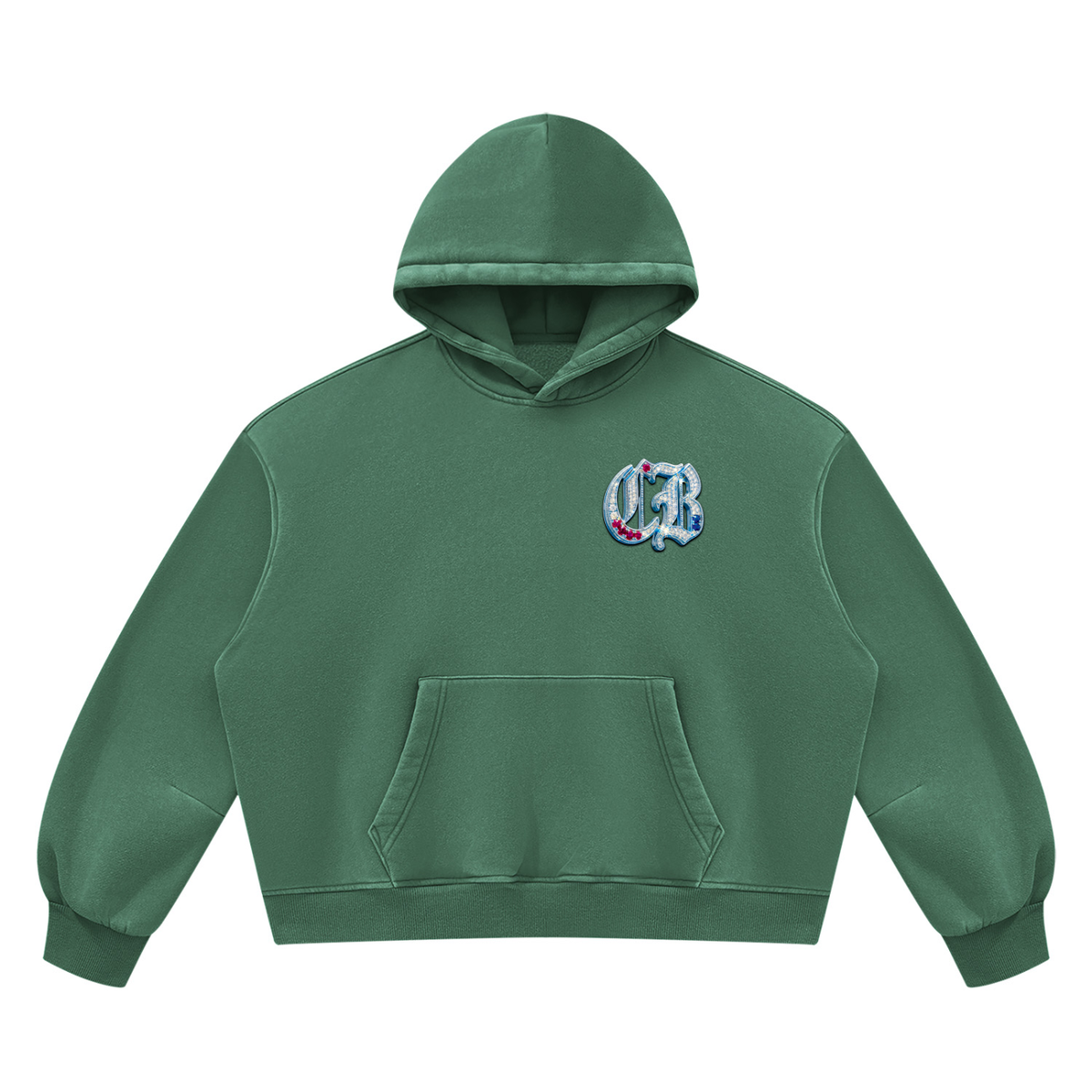 Unisex Vintage Wash Boxy Fleece Hoodie