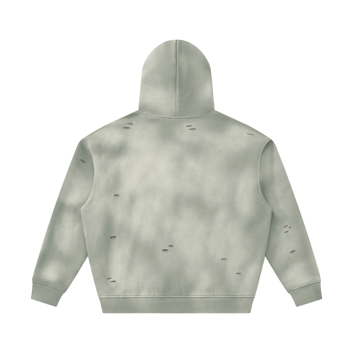 Unisex Sunfade Frayed Fleece Hoodie (set 1)