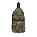 JESUS Marble Sling Bag — Rustic Earth Toned Crossbody Pack