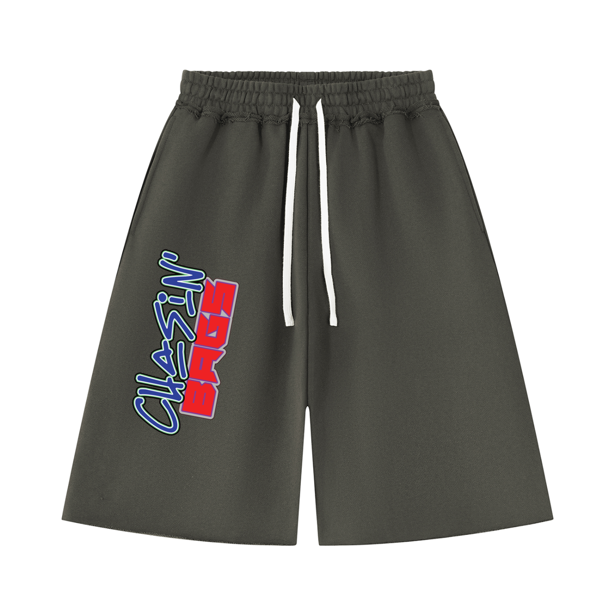 Retro icon 1 on Unisex Heavyweight Raw Edge Shorts