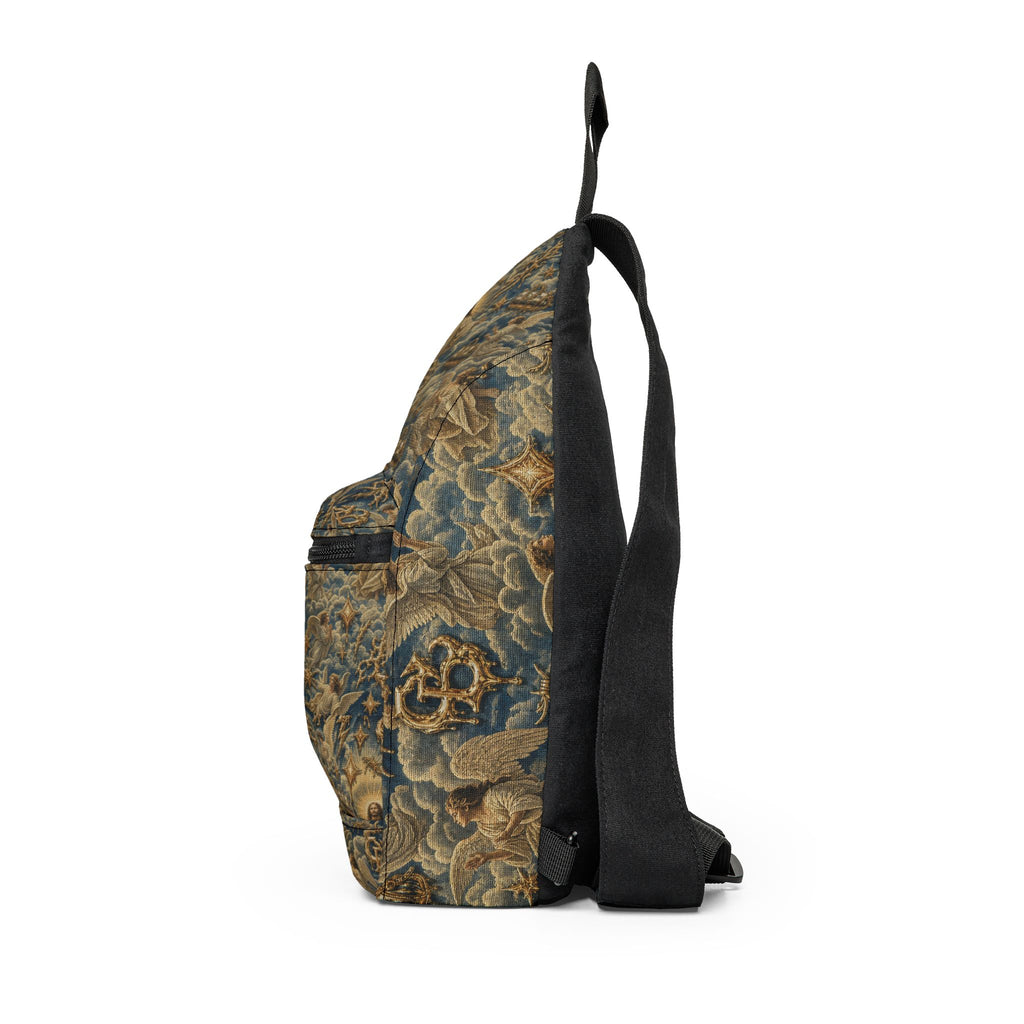 Vintage JESUS Sling Bag — Distressed Tapestry Crossbody for Everyday Carry