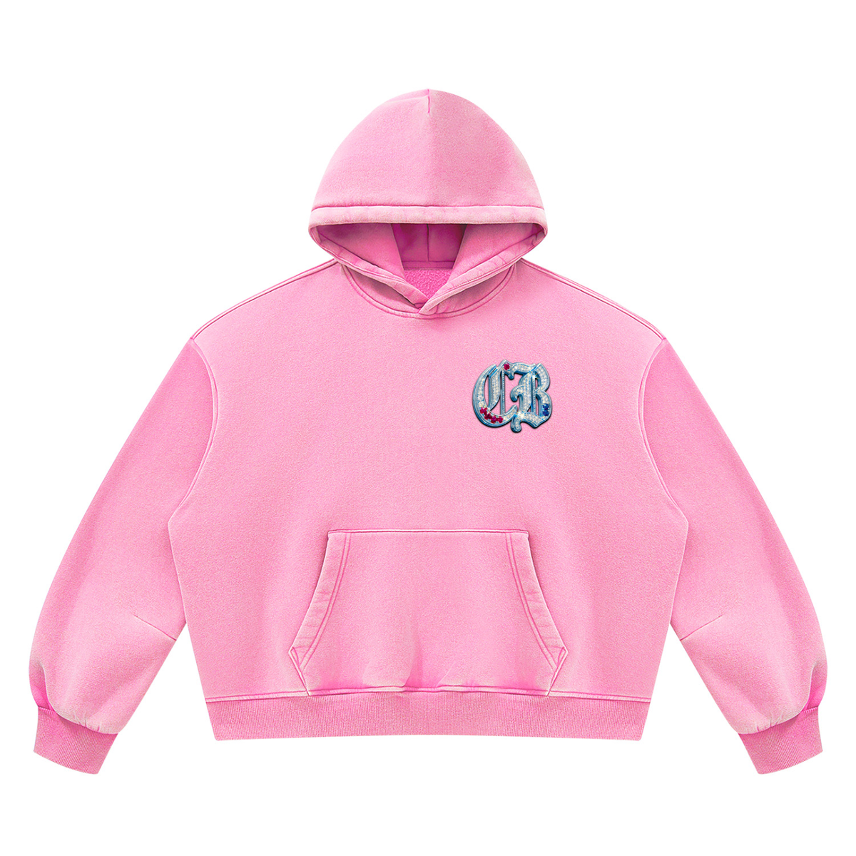 Unisex Vintage Wash Boxy Fleece Hoodie