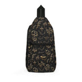 GOLD N BLACK Sling Bag — Black Vintage Pattern Crossbody