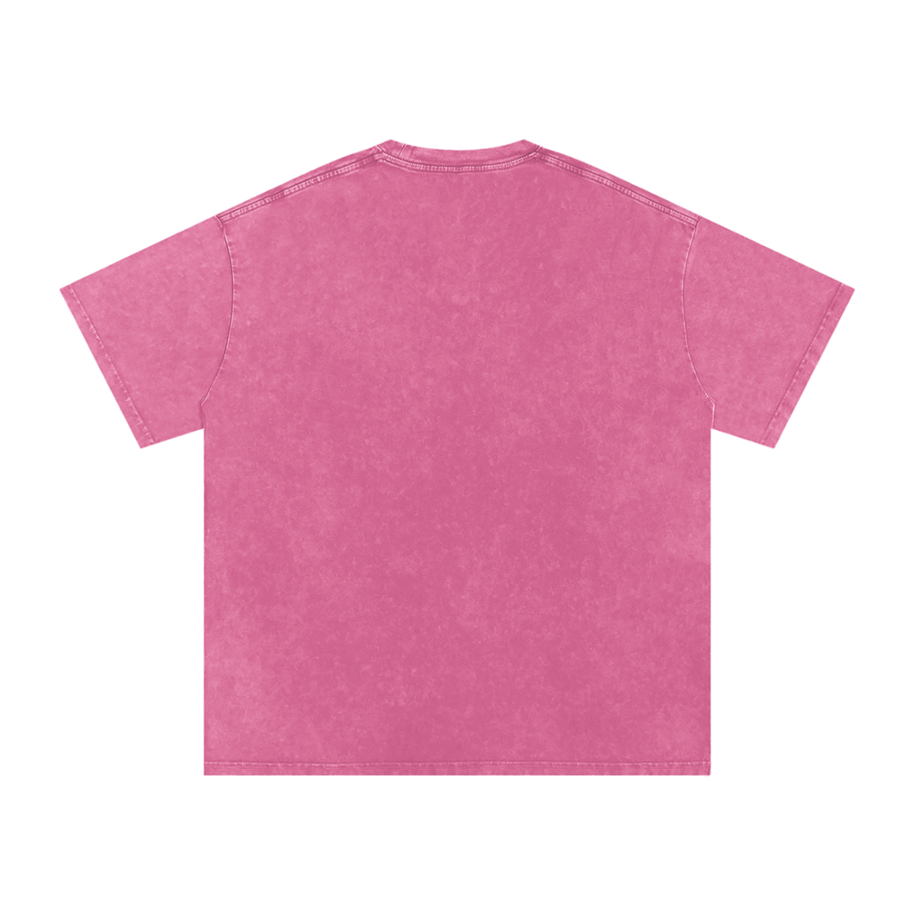 THE CHASE Snow Washed Oversized Cotton T-Shirt