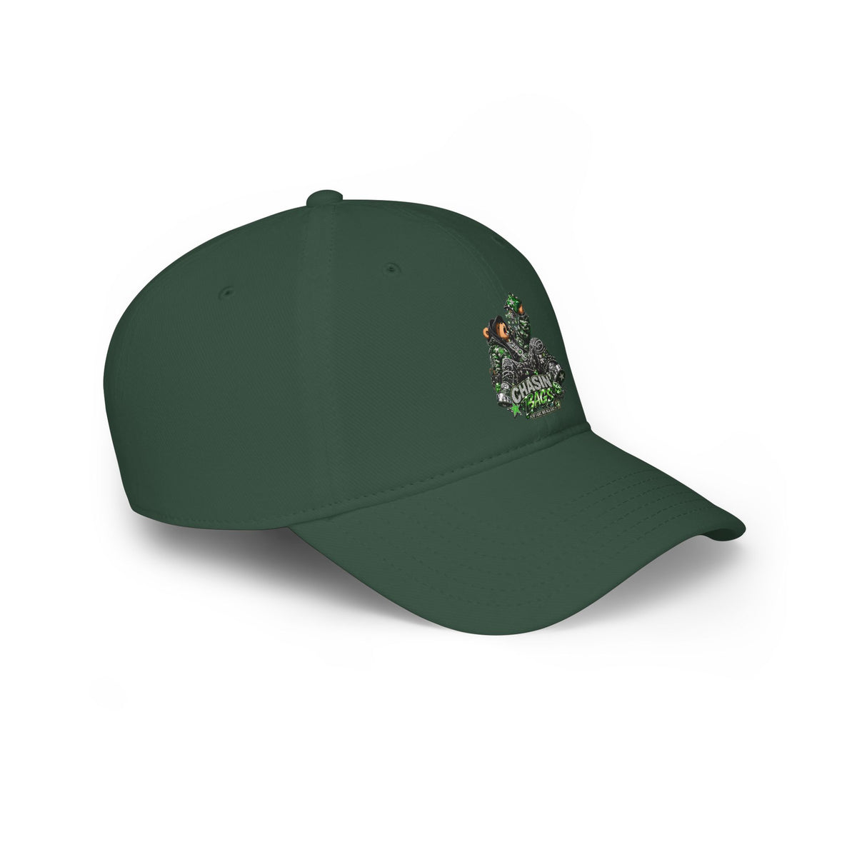 Low Profile Baseball Cap — 'Chasin' Bass' EATING Graphic Hat