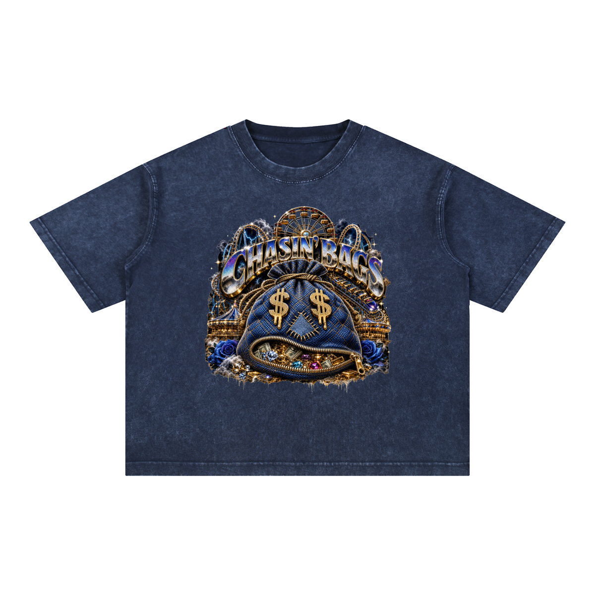 Mineral Wash Boxy Cotton T-Shirt