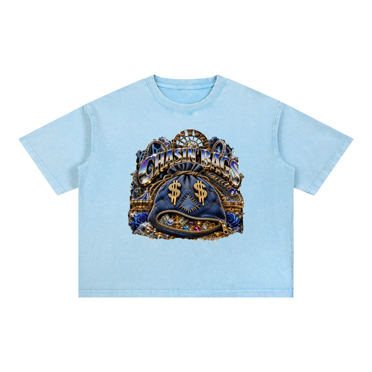 Mineral Wash Boxy Cotton T-Shirt
