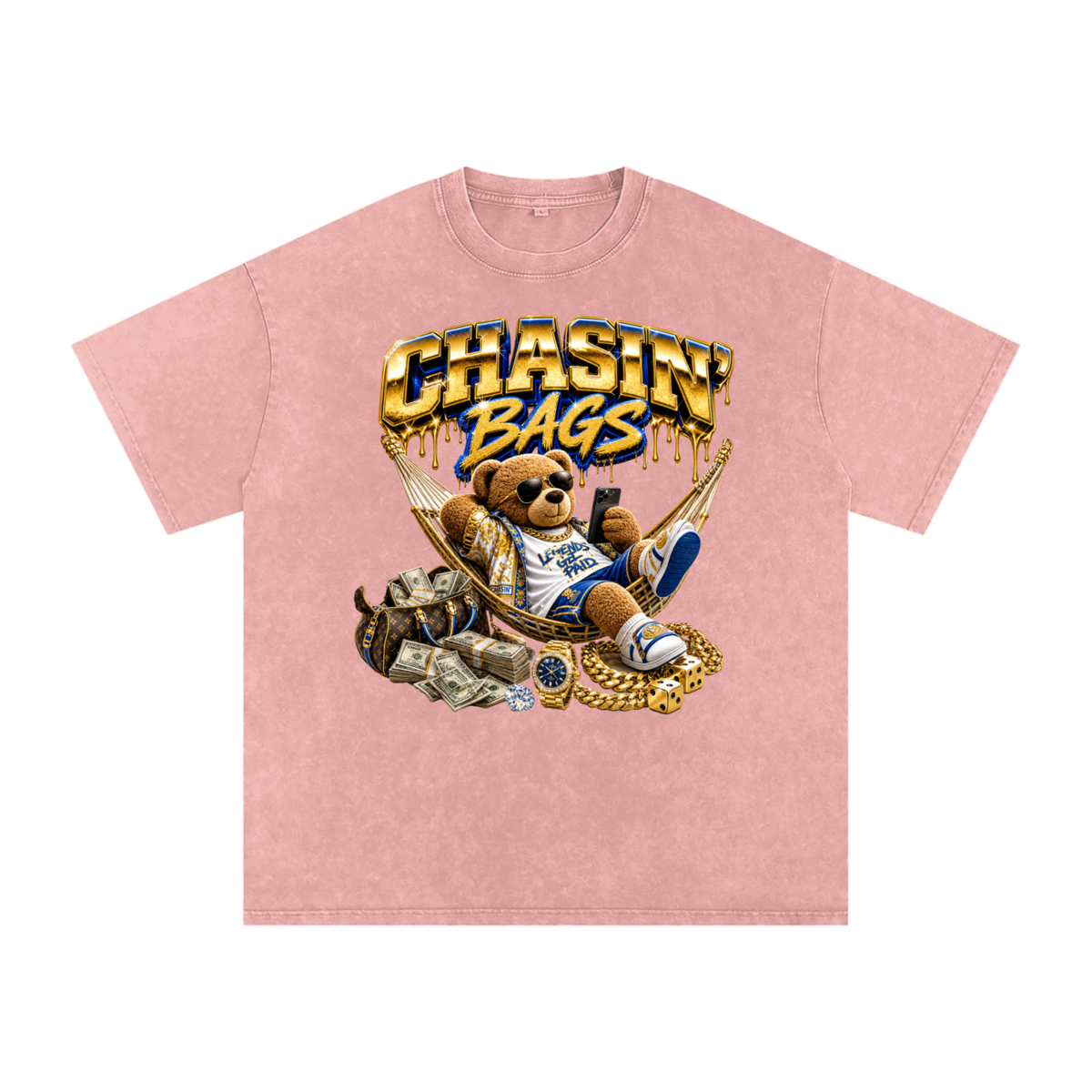 Snow Washed Oversized Cotton T-Shirt