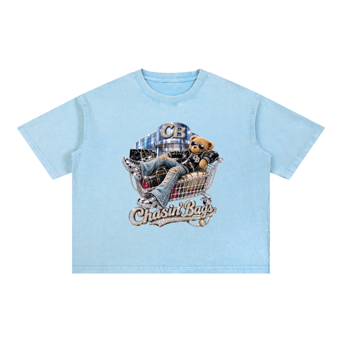 Mineral Wash Boxy Cotton T-Shirt