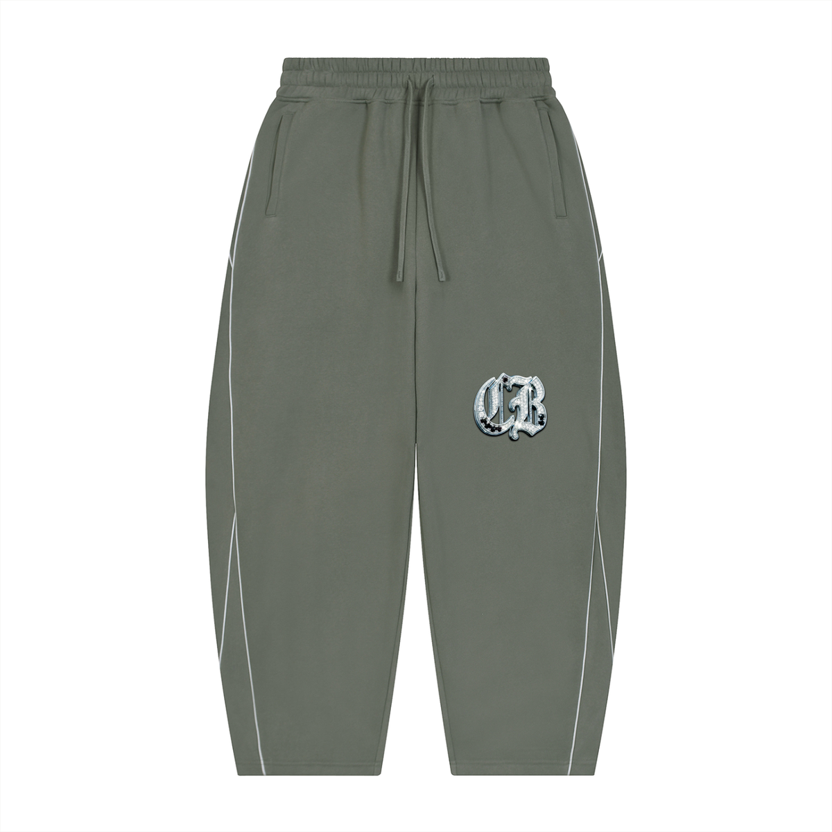 CB Unisex Piping Fleece Barrel Leg Sweatpants