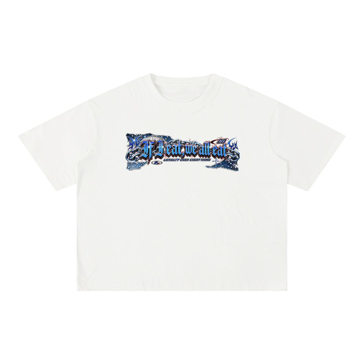 IF I EAT..Mineral Wash Boxy Cotton T-Shirt