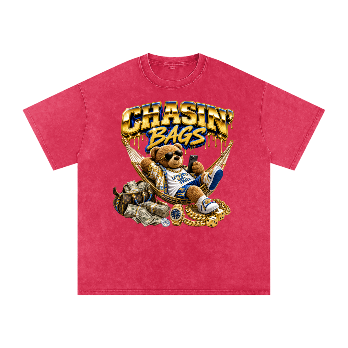 Snow Washed Oversized Cotton T-Shirt