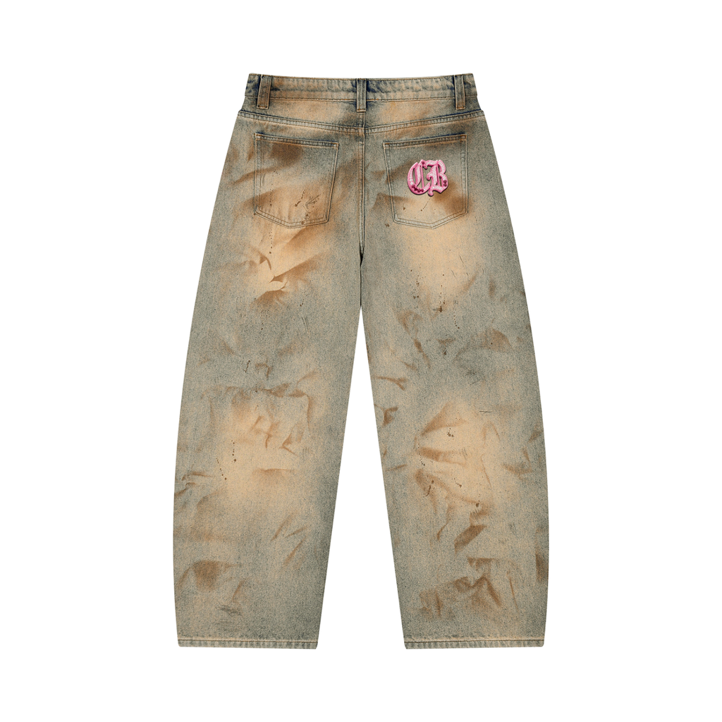 CB Men’s Vintage Wash Barrel Leg Jeans