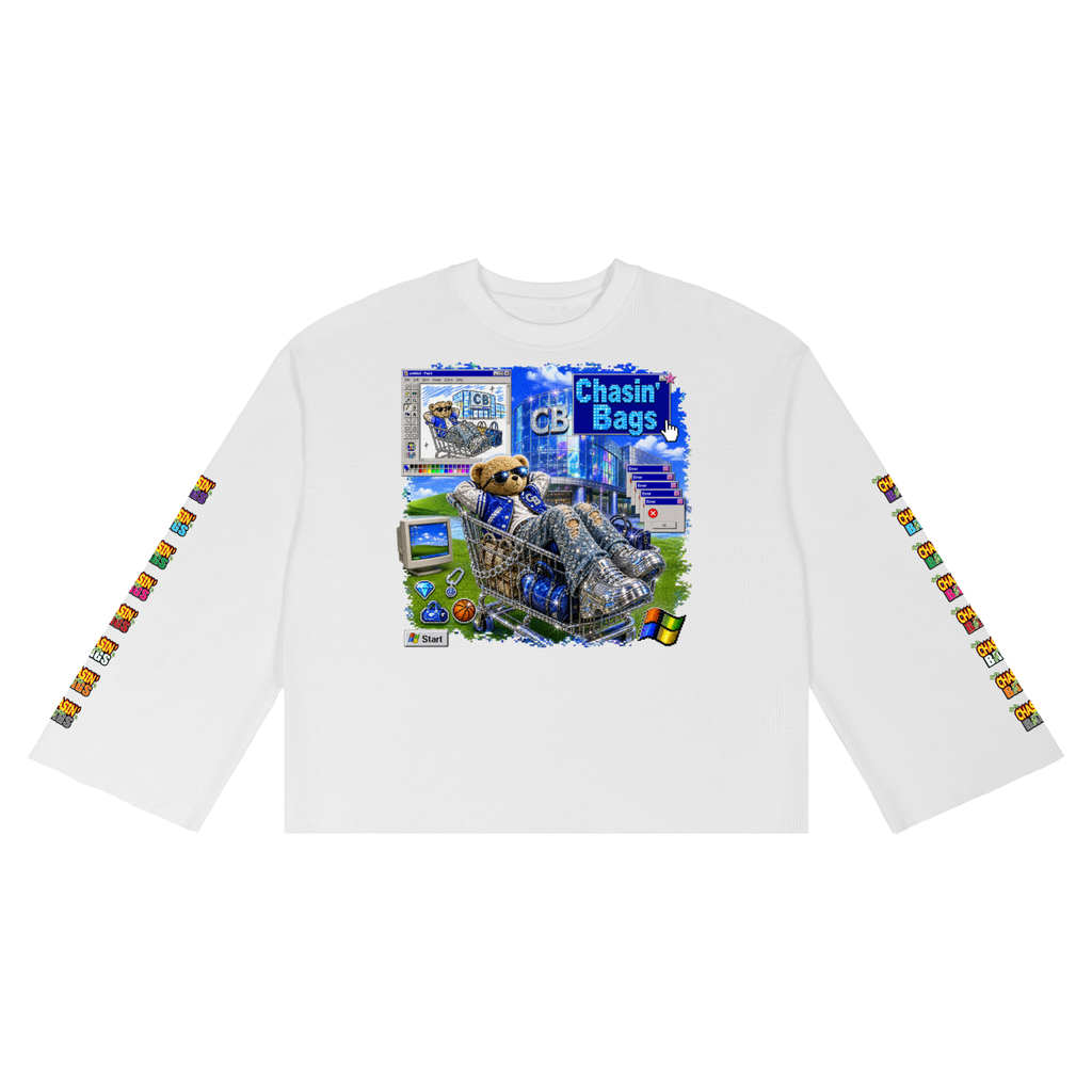 Unisex Waffle Raw Edge T-Shirt