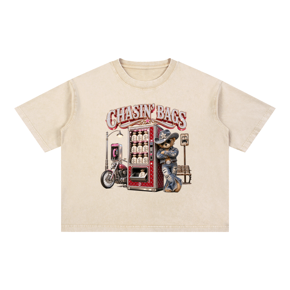 Mineral Wash Boxy Cotton T-Shirt