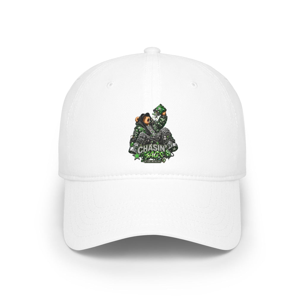 Low Profile Baseball Cap — 'Chasin' Bass' EATING Graphic Hat