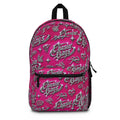 Chasin' Bags Hot Pink Graphic Backpack — Y2K Retro Logo Print School Bag
