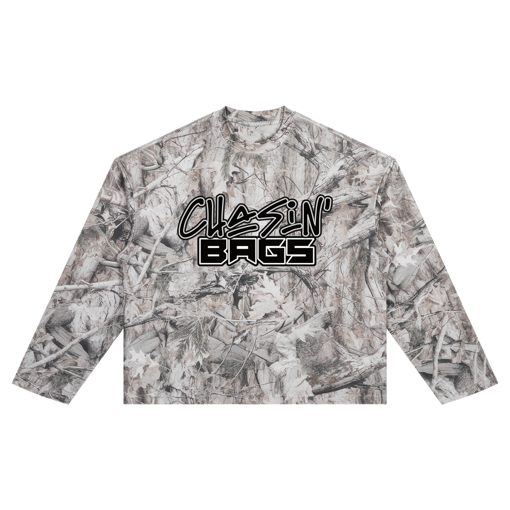 EMBLEM Unisex Tree Camo Waffle T-Shirt