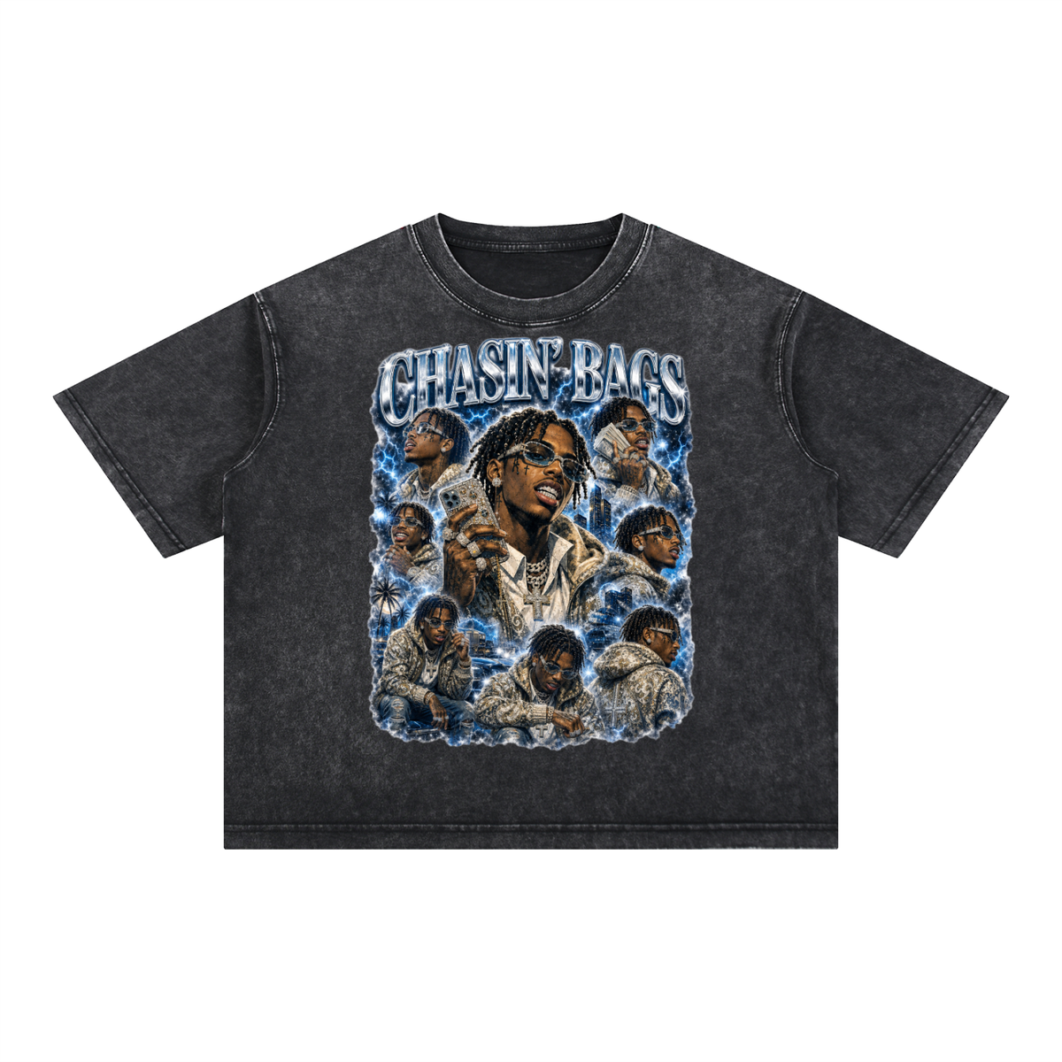 Icon drip Mineral Wash Boxy Cotton T-Shirt