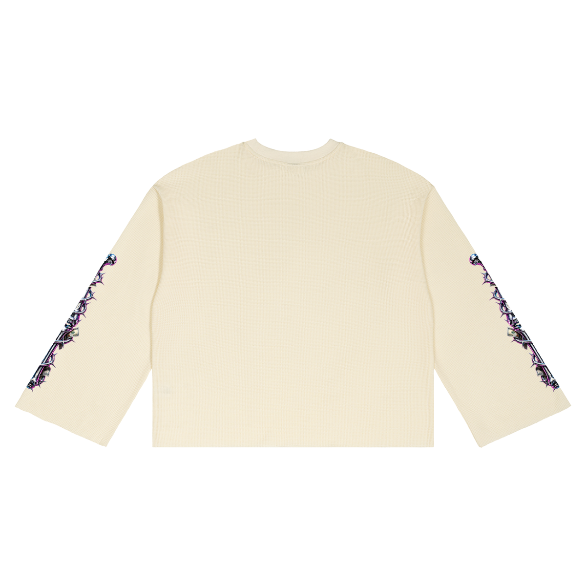 BEARY ON Unisex Waffle Raw Edge T-Shirt