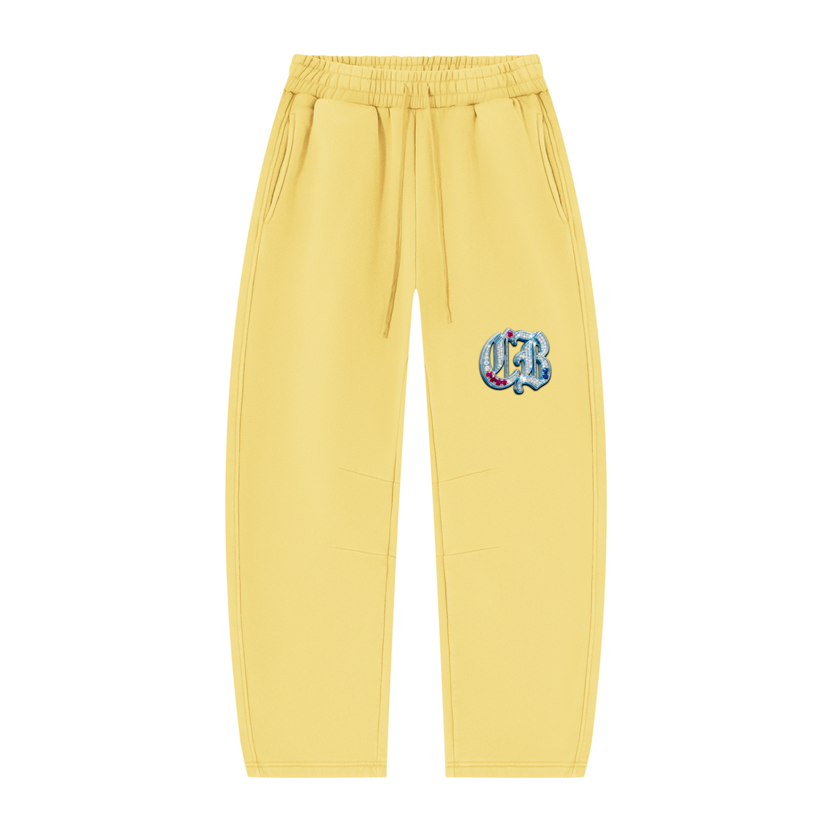 Unisex Vintage Wash Barrel Leg Fleece Sweatpants