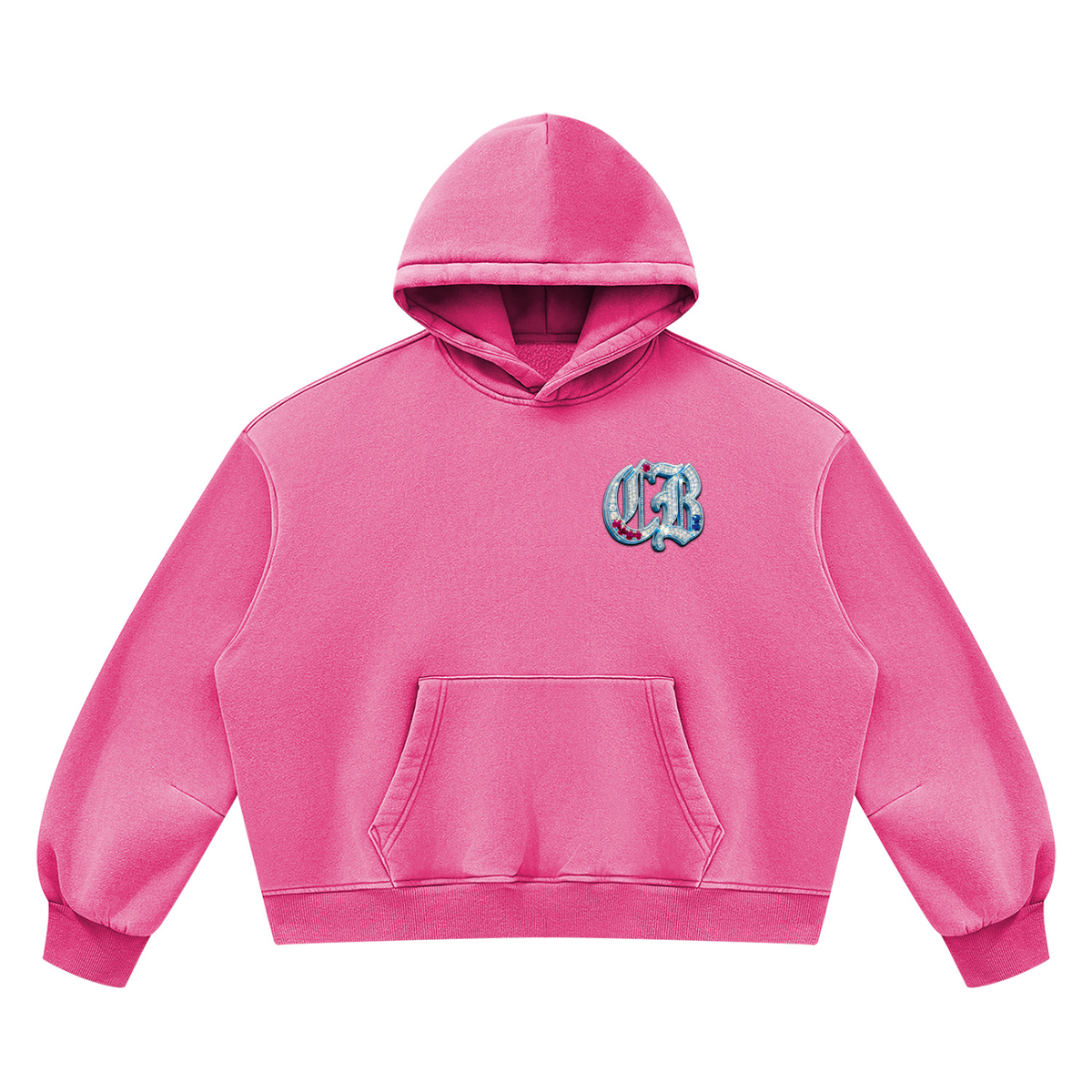 Unisex Vintage Wash Boxy Fleece Hoodie