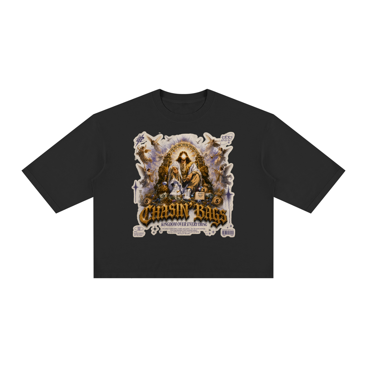 JESUS Unisex Vintage Wash Boxy T-Shirt